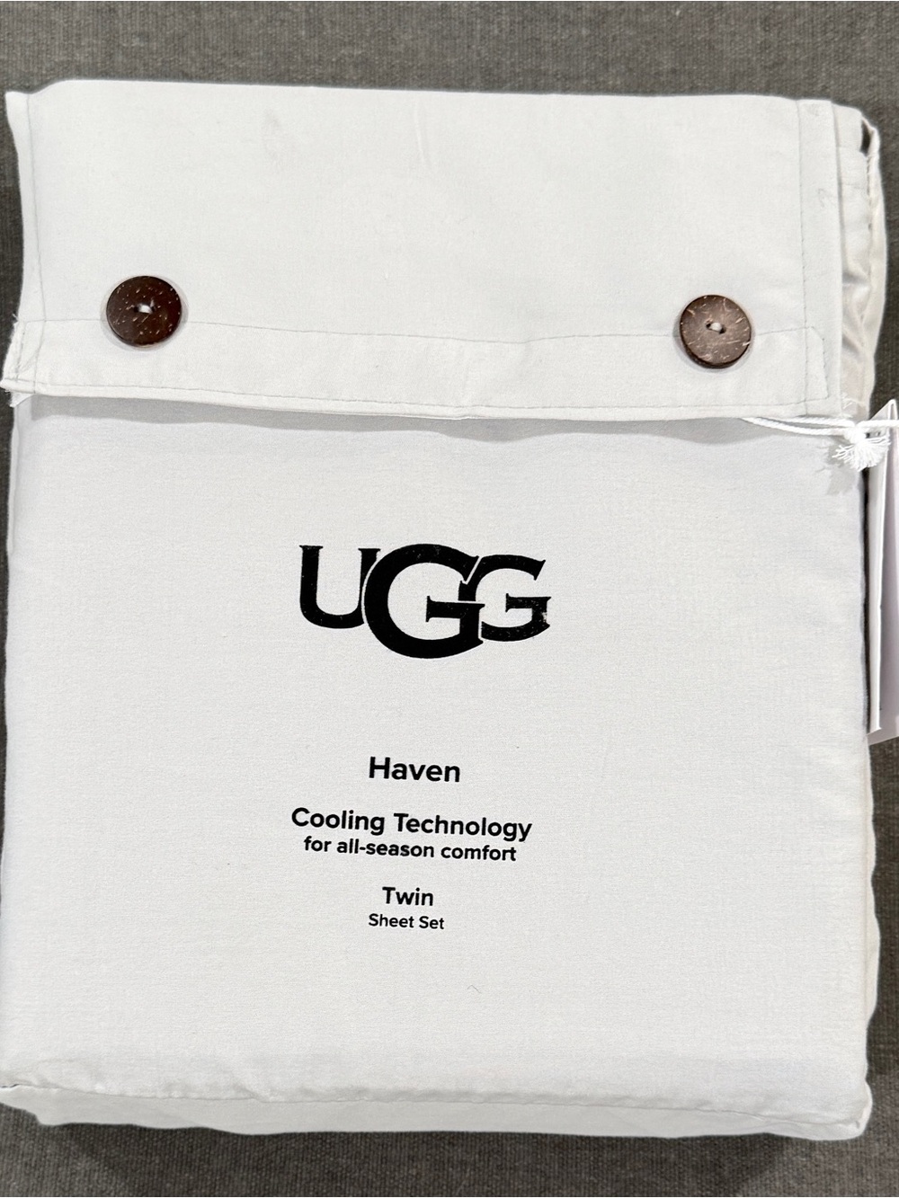 UGG Stone Grey Twin Sheet Set